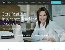 Tablet Screenshot of docutrax.com